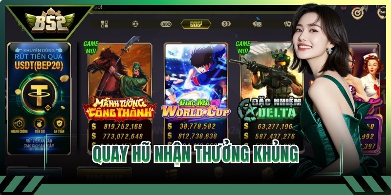 Quay hũ nhận thưởng khủng