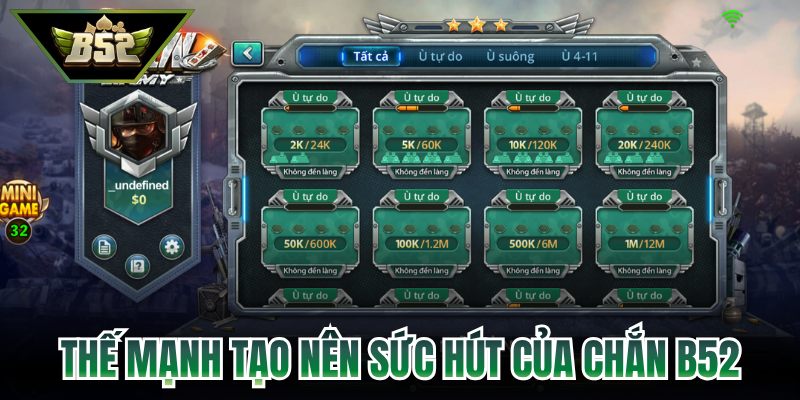 Chắn B52 - Quy Tắc Ghép Chắn Cạ Và Điều Kiện Báo Ù 2 Thế mạnh tạo nên sức hút của Chắn B52
