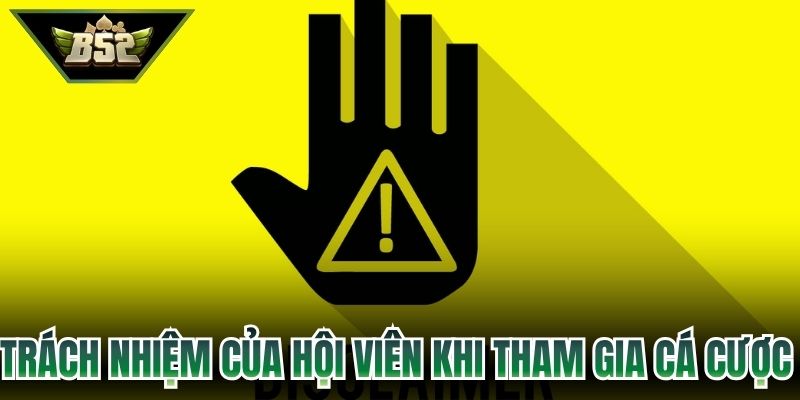 Trách nhiệm của hội viên khi tham gia cá cược tại B52