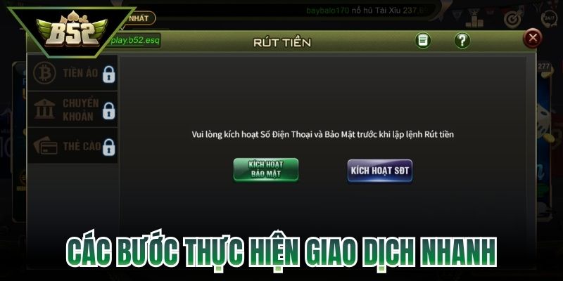 Các bước giao dịch rít tiền nhanh gọn
